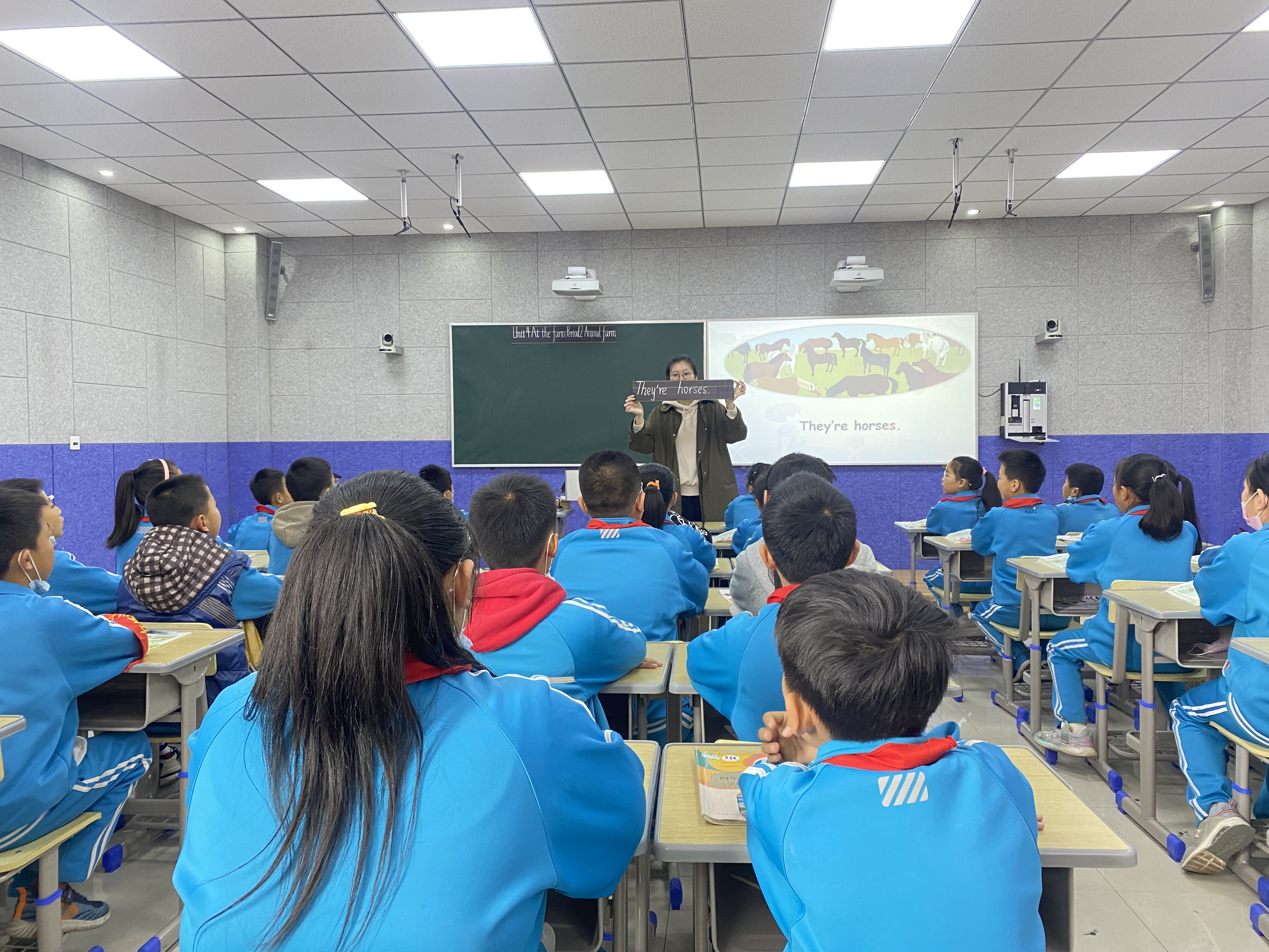 胶州市里岔大朱戈小学举行英语教学特色活动