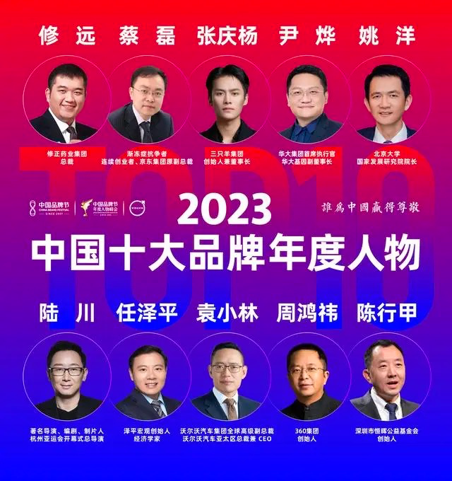 沃尔沃汽车袁小林荣膺2023中国十大品牌年度人物