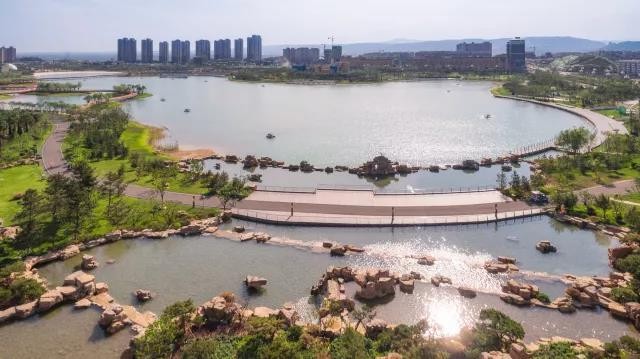 东方园林承建韩城南湖公园，把一潭死水变活